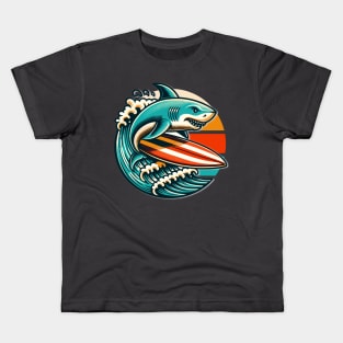 Surfing Shark Kids T-Shirt